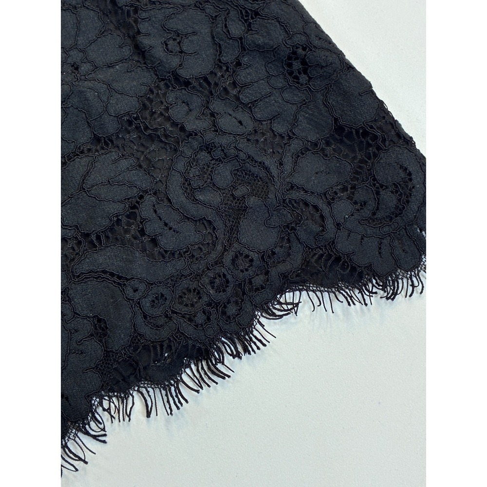 LBD Ann Taylor Petite Black Winter Formal Lace‎ 3/4 Sleeve Sheath Dress 8P - Picture 6 of 7